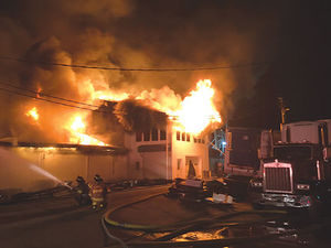 warehouse fire